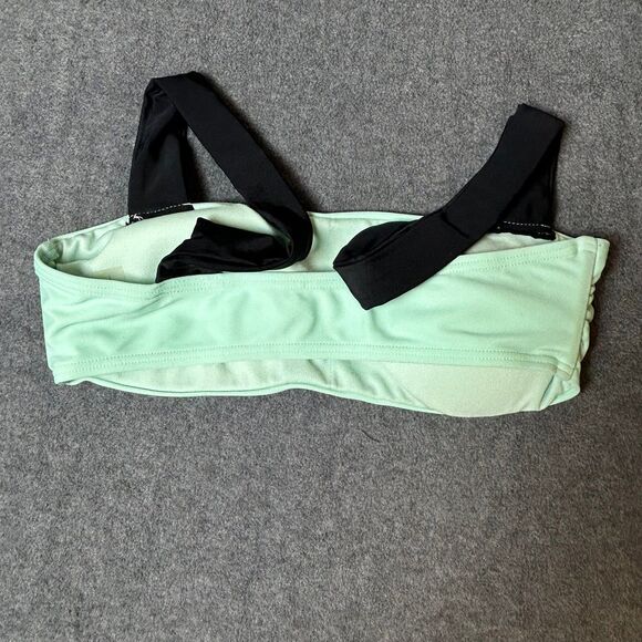 Jac Vanek Anti Social Social Club Bandeau Bikini Top Black Mint Women Size Small - Picture 2 of 3